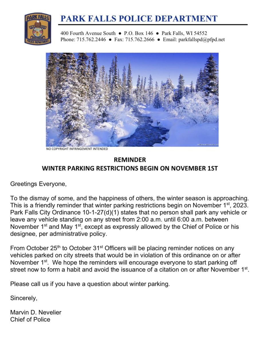 Winter Parking Restrictions